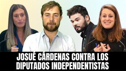Josué Cárdenas VS separatistas: deja KO a 3 diputados indepes en un pim pam pum
