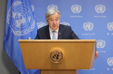 UN-Chef Antonio Guterres verurteilt Russlands Einmarsch in die Ukraine