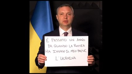 Un anno di guerra. Sette ambasciatori in Italia: "Slava Ukraini!"