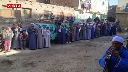 بالمزمار وطبلة وسباقات الخيول..شاهد احتفالات أهالى العشى شمال الأقصر بالمولد