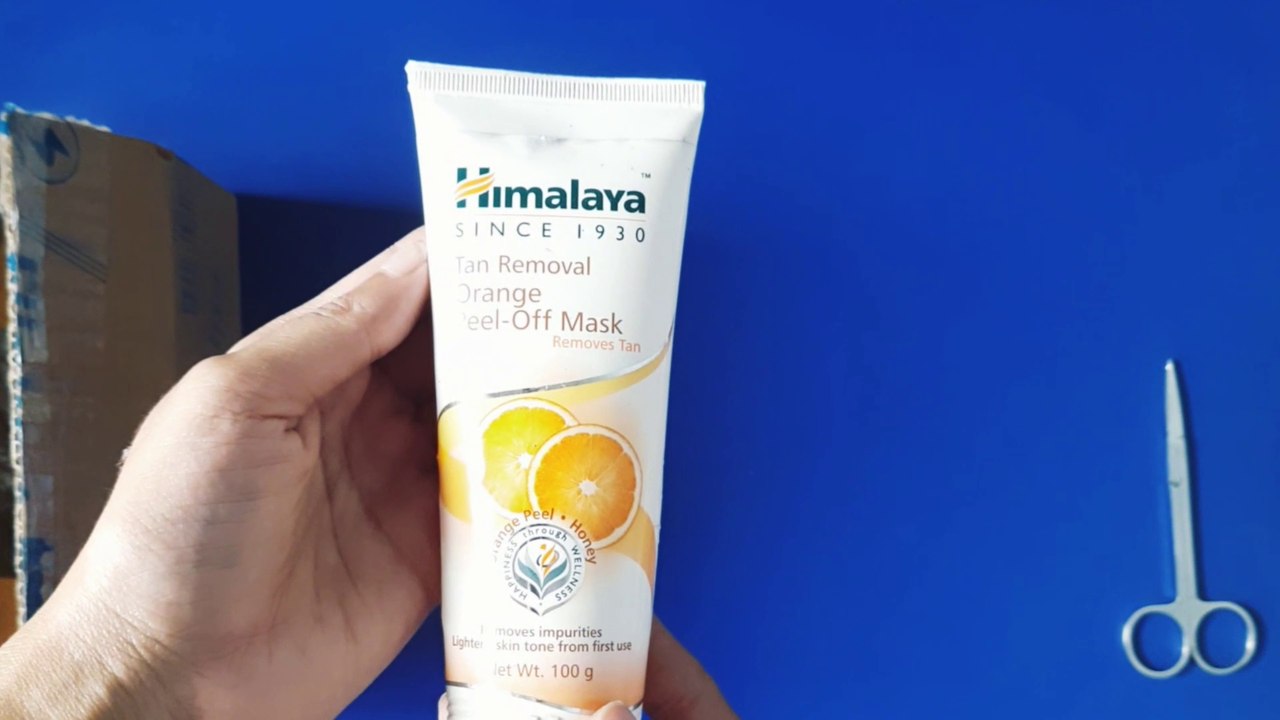 Himalayan Tan removal orange peel off mask(pouch)review|Hindi|Himalaya peel off mask kaise use kare