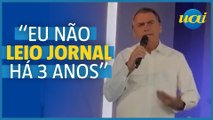 Bolsonaro lia notícias em lives, mas não lê jornal há anos