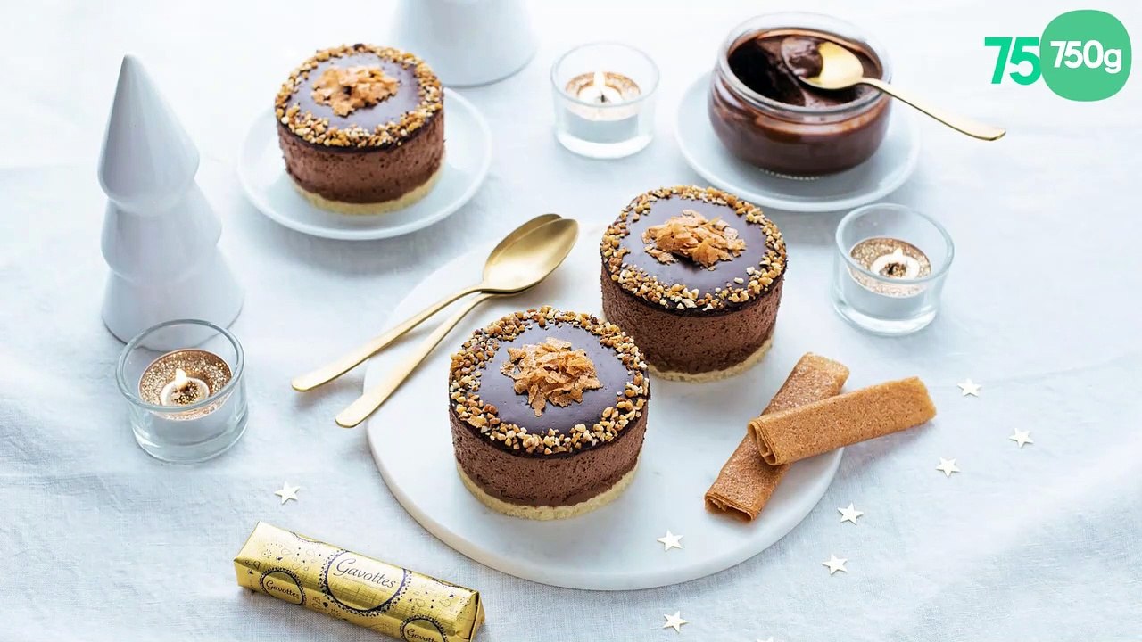 Mini entremets chocolat noisette, croustillant Crêpes Dentelle Gavottes® Vidéo Dailymotion