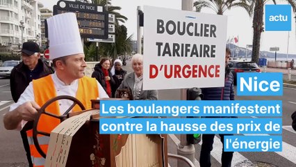 Nice : les boulangers manifestent avec des ganses et des bugnes - Actu Nice