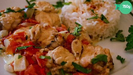 Ragoût de lotte au lait de coco