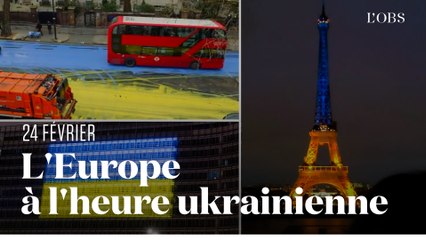 24 février : l'Europe aux couleurs de l'Ukraine, un an après le début de l'invasion russe