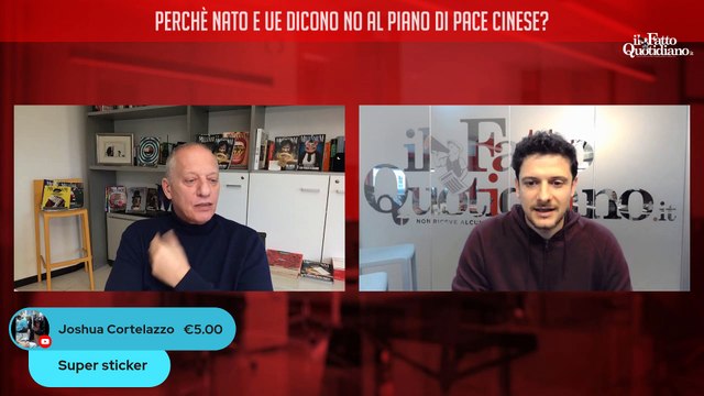 Perché Nato e Ue dicono No al piano di pace cinese? Segui la diretta con Peter Gomez