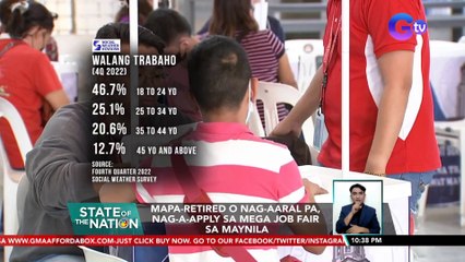 Mapa-retired o nag-aaral pa, nag-a-apply sa Mega Job Fair sa Maynila | SONA