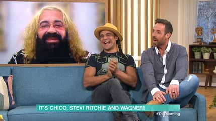 X Factor stars Chico, Stevi Richie and Wagner enjoy a reunion on This Morning