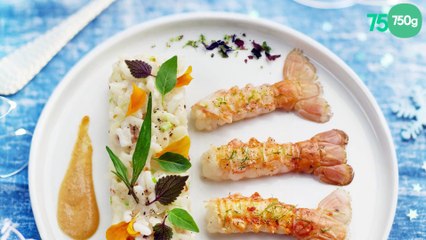 Risotto au champagne et langoustines