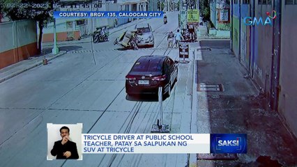 Tricycle driver at public school teacher, patay sa salpukan ng SUV at tricycle | Saksi