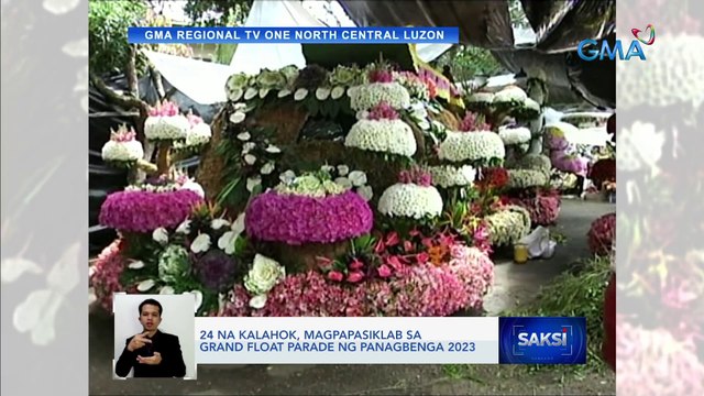 24 na kalahok, magpapasiklab sa Grand Float Parade ng Panagbenga 2023 | Saksi