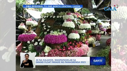 24 na kalahok, magpapasiklab sa Grand Float Parade ng Panagbenga 2023 | Saksi