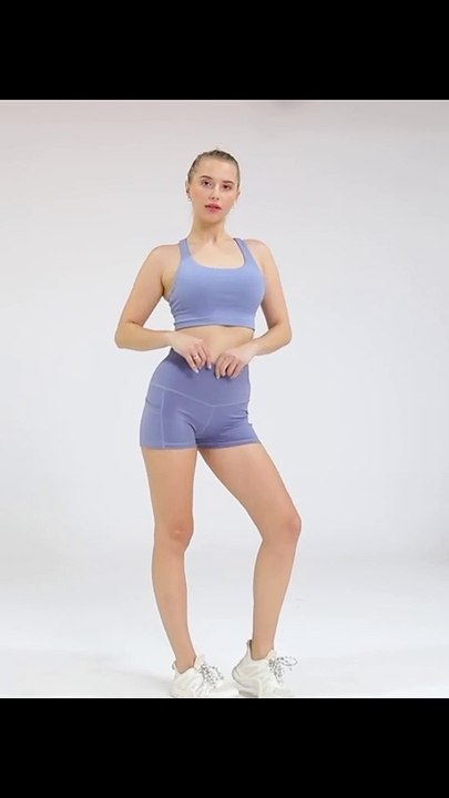 NOVA ACTIVE Women’s Workout Running Shorts High Waist Tummy Control Athletic Gym Yoga Lounge Shorts