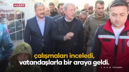 Bakan Akar, depremden etkilenen Osmaniye'deki çalışmaları inceledi
