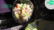 Verrine de tartare de saumon / mangue / avocat