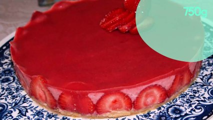 Bavarois aux fraises