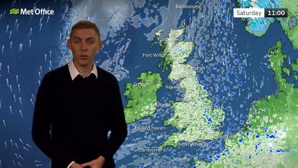 Met Office Evening Weather Forecast 24/02/23 – Breezy with showers in east