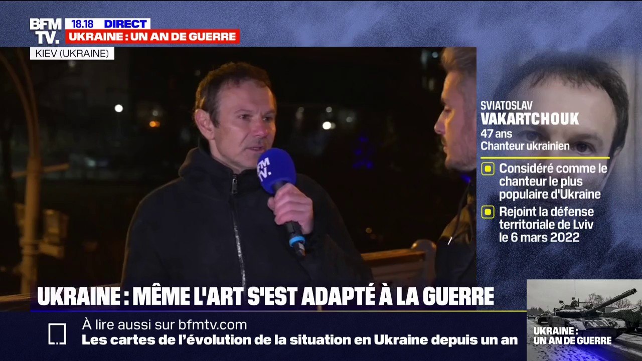 Sviatoslav Vakarchuk, chanteur ukrainien: "C'est lorsque la guerre sera finie qu'on pourra composer des chansons" à ce sujet
