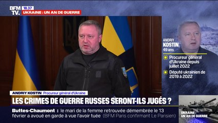 Crimes de l’armée russe en Ukraine: "68.000 enquêtes sont ouvertes", affirme Andriy Kostin, procureur général d'Ukraine