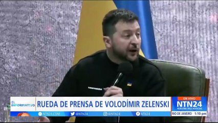 Ucrania, un año de la invasión. Presidente Zelenski