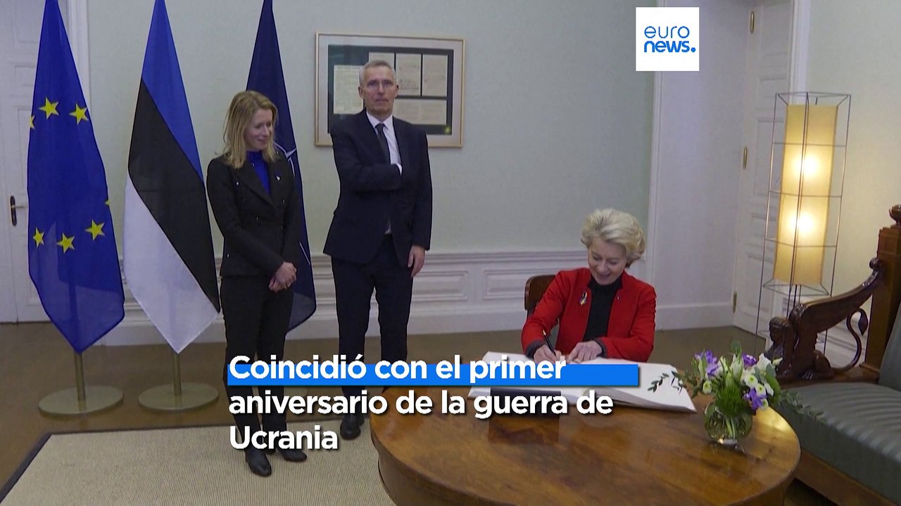 Von der Leyen y Stoltenber en Tallin por la celebración del Día de la Independencia de Estonia