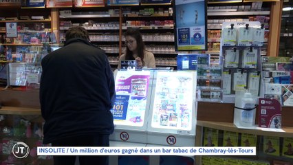 Le Journal - 24/02/2023 - INSOLITE / Un million d'euros gagné dans un bar tabac de Chambray-les-Tours