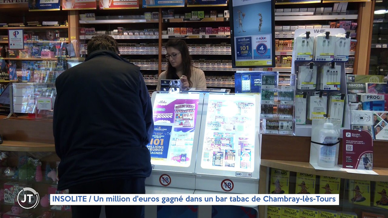 Le Journal - 24/02/2023 - INSOLITE / Un million d'euros gagné dans un bar tabac de Chambray-les-Tours