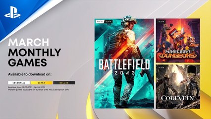 Jogos de março de 2023 da PS Plus | Vídeo: Sony/Divulgação