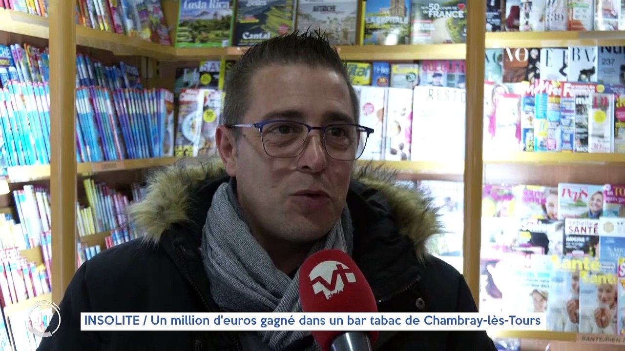 INSOLITE / Un million d'euros gagné dans un bar tabac de Chambray-les-Tours