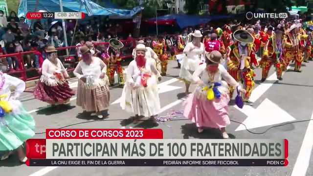 Alrededor de 20 bloques militares y más de 70 fraternidades participarán del Corso de Corsos en Cochabamba