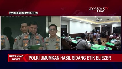 BREAKING NEWS! Hasil Sidang Putusan Etik, Richard Eliezer Tetap Jadi Anggota Polri