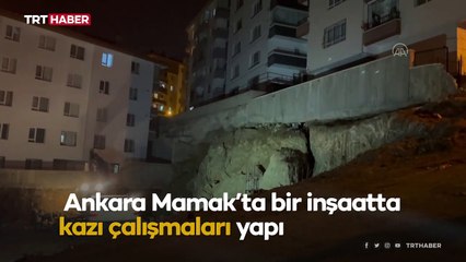 Kazı çalışması sırasında temeli hasar gören bina boşaltıldı