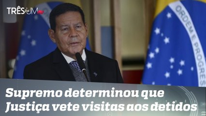 Hamilton Mourão pedirá que STF acelere julgamentos de presos após invasão em 8 de janeiro