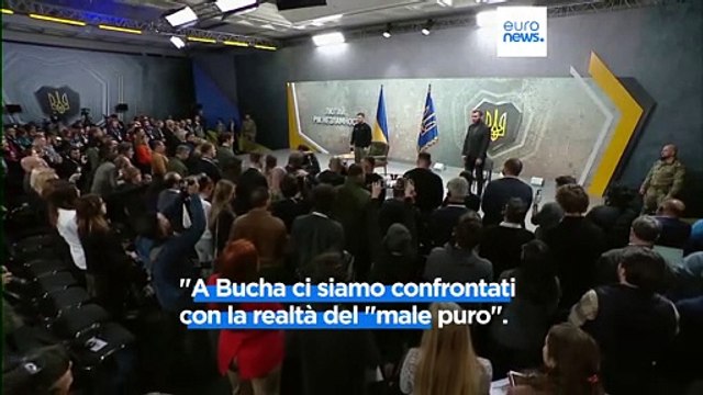 Zelensky racconta un anno di guerra: A Bucha il giorno più buio, abbiamo visto il male puro