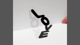 How to draw 3d Letter 