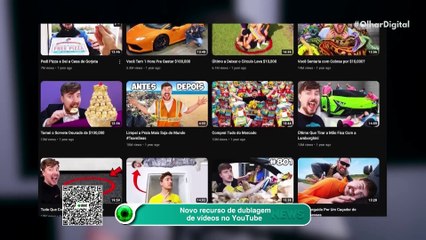 Novo recurso de dublagem de vídeos no YouTube