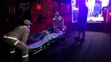 Siate atende vítima de queda no Melissa