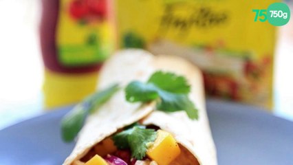 Fajitas au poulet et à la mangue