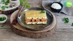 Millefeuille croustillant de saumon MOWI Traiteur Fumé 3 poivres et baie de Sichuan au fromage frais