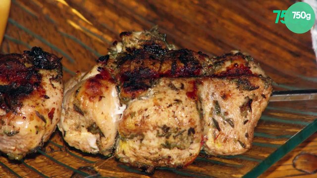 Brochettes de poulet mariné aux épices et au citron vert