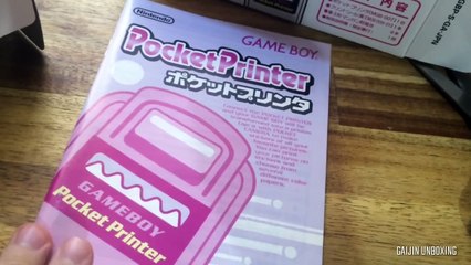 Unboxing a Japanese Gameboy Pocket Printer