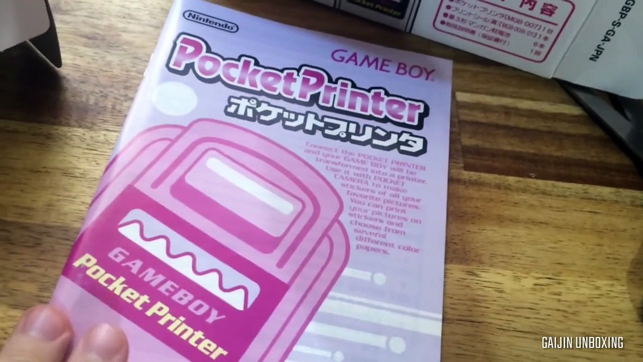 Unboxing a Japanese Gameboy Pocket Printer