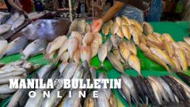 Stall at a market in San Juan City sells different kinds of seafood in observance of the Lenten season