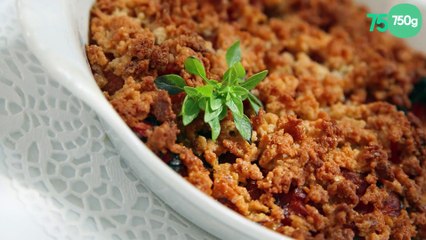Le crumble provençal au haché de soja