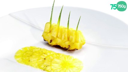 Carpaccio d'ananas à la vanille bourbon