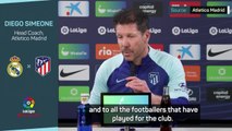 Record-setting Simeone 'lucky and thankful' to lead Atletico ahead of Madrid derby