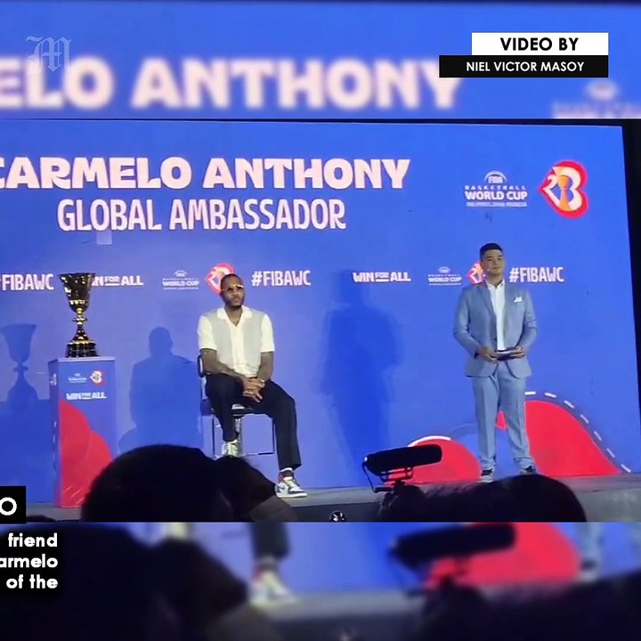 Being a FIBA world cup ambassador like his pal Kobe is special for Carmelo