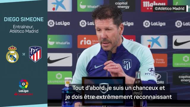 Atlético Madrid - Simeone se sent chanceux de ces records d’apparitions, Ancelotti aimerait apprendre de son collègue