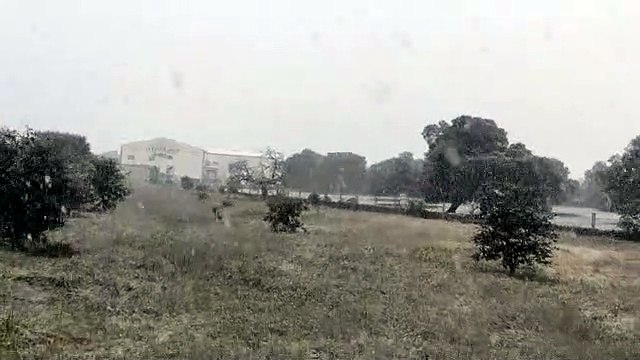 Nieve en Villanueva de Córdoba 25 de febrero de 2023